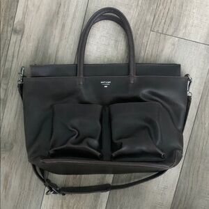 Matt & Nat Dark Brown Vegan Leather Bag